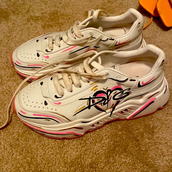 Dolce & Gabbana Hand painted Daymaster low top sneakers - Picture 6 of 9